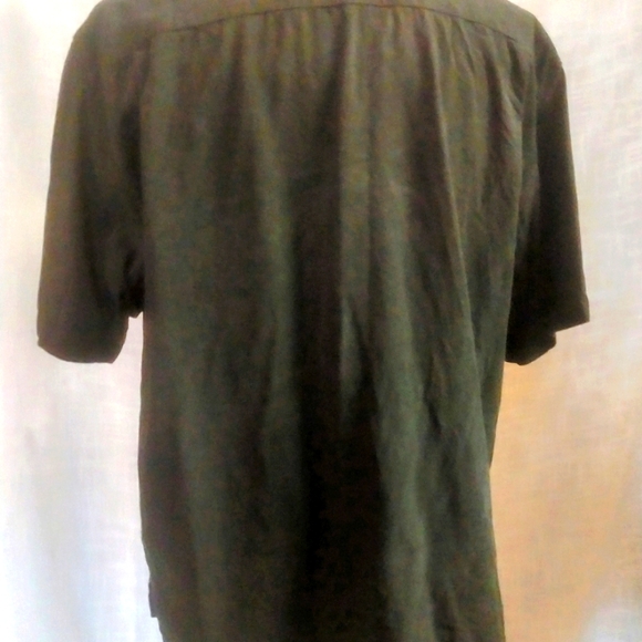 Retro panel shirt in black white and tan - Picture 2 of 4